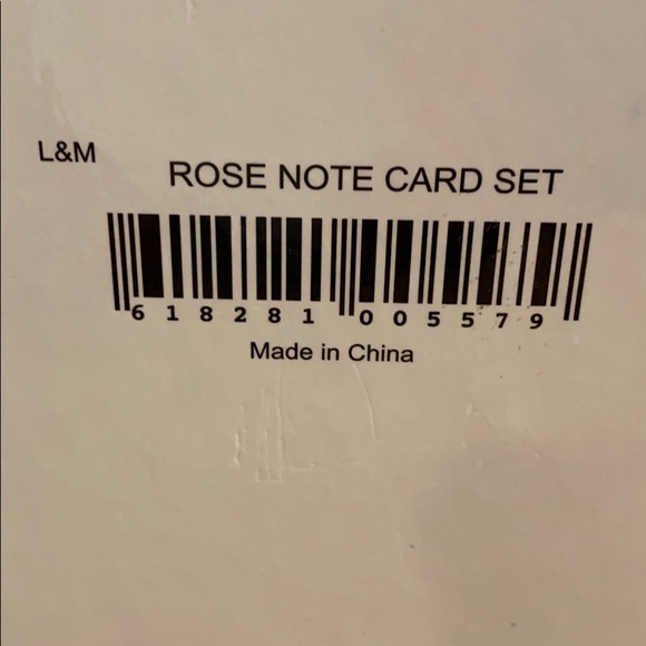 ~L & M~ Rose Note Card Set - Picture 3 of 3